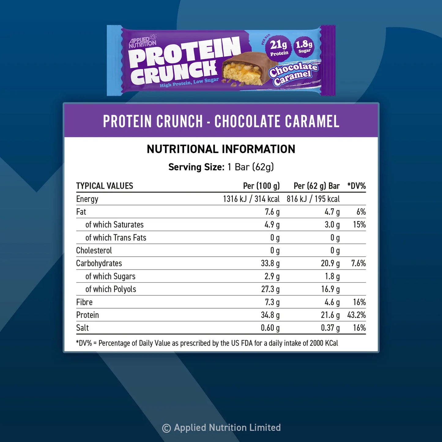 AN Crunch Protein Bar (21g Protein)