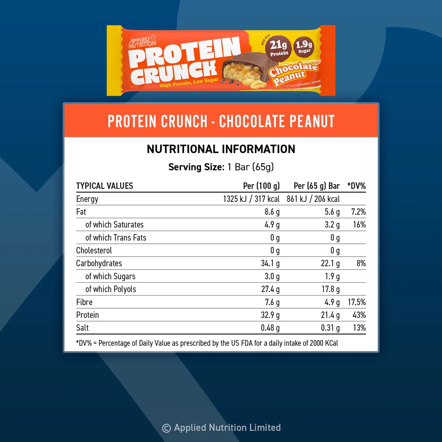 AN Crunch Protein Bar (21g Protein)