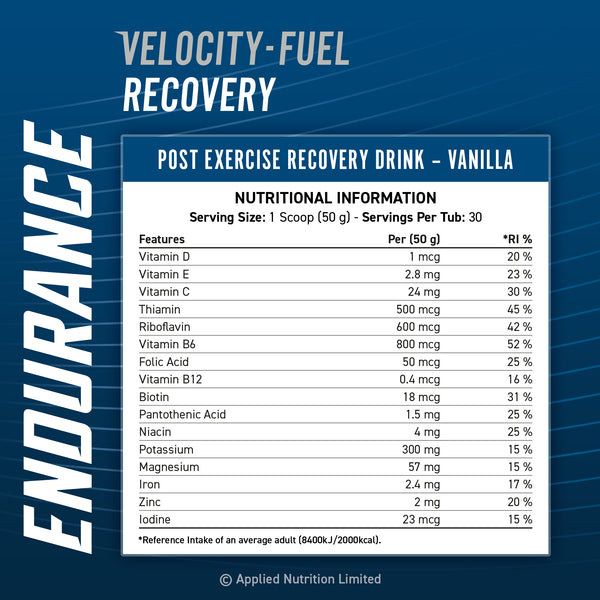 Endurance Recovery - Post Exercise Fuel 1.5kg (30 Servings)