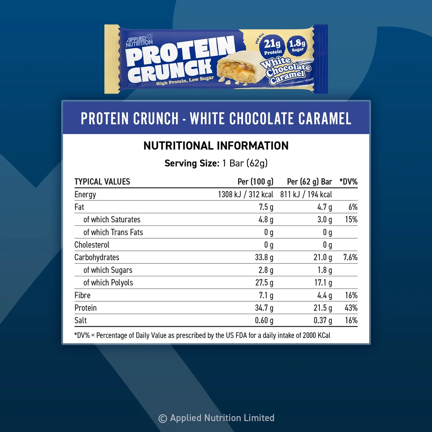 AN Crunch Protein Bar (21g Protein)