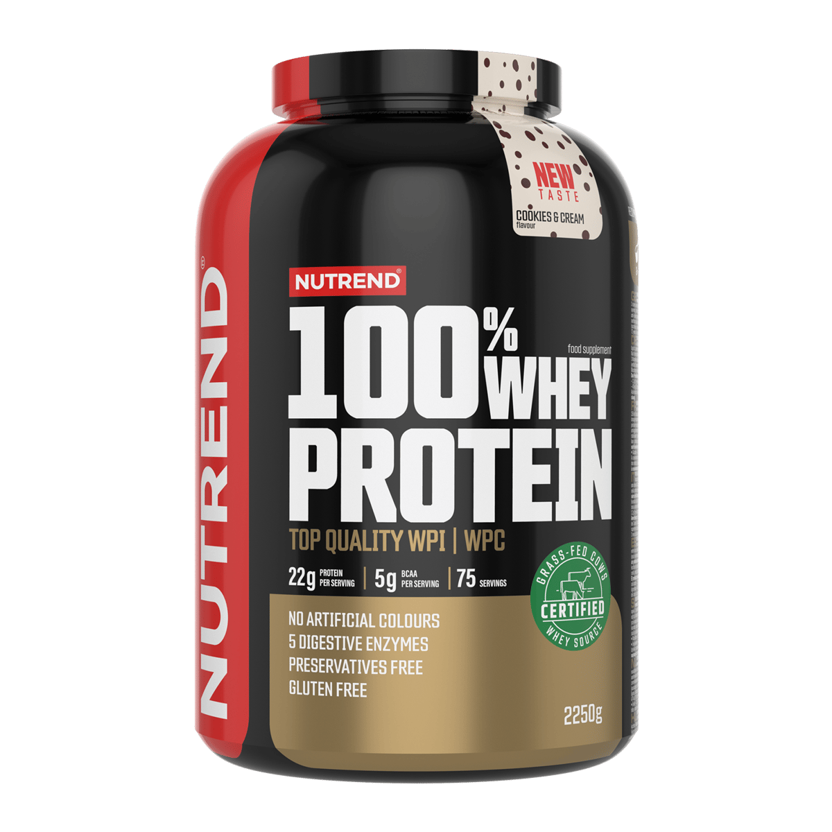 Nutrend 100% Whey Protein 2.25kg (75 servings)