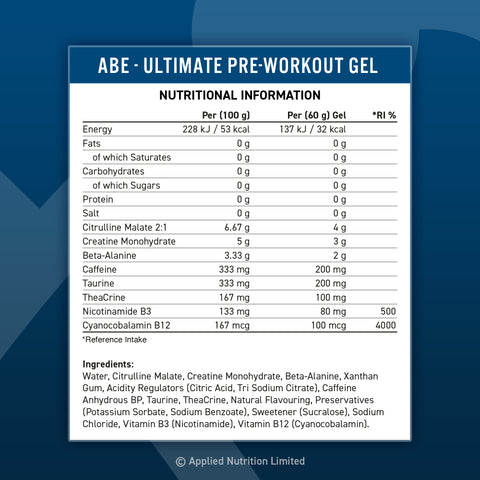 ABE Pre-Workout Gel