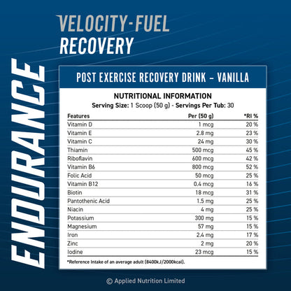 Endurance Recovery - Post Exercise Fuel 1.5kg (30 Servings)