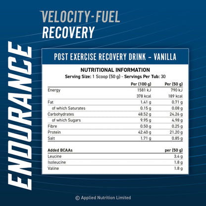Endurance Recovery - Post Exercise Fuel 1.5kg (30 Servings)